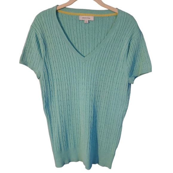 Merona womens short sleeve sweater top - Picture 1 of 3